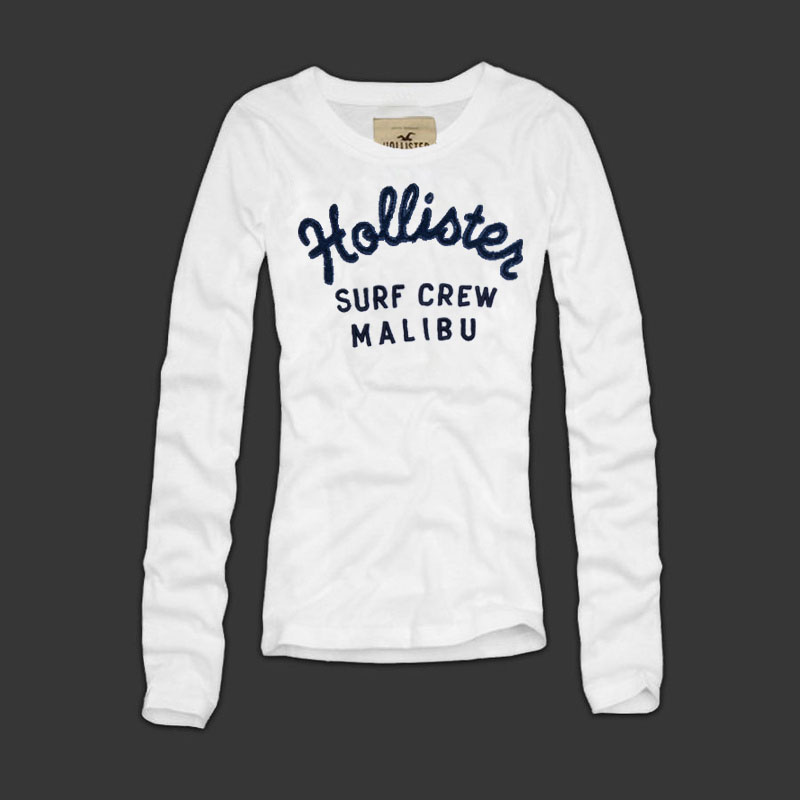 Hollister Mujeres De Cuello Redondo Largo Remera HCO4779
